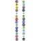 Multicolor Eye Dot Glass Lentil Beads, 8mm by Bead Landing&#x2122;